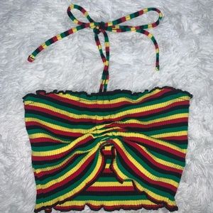 Multi colored crop top
